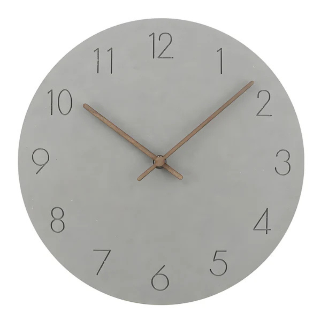 Orologio da Parete in Legno Uomo - Grigio - legno orologio orologio parete P133 parete uomo wall clocks - Concept Palermo
