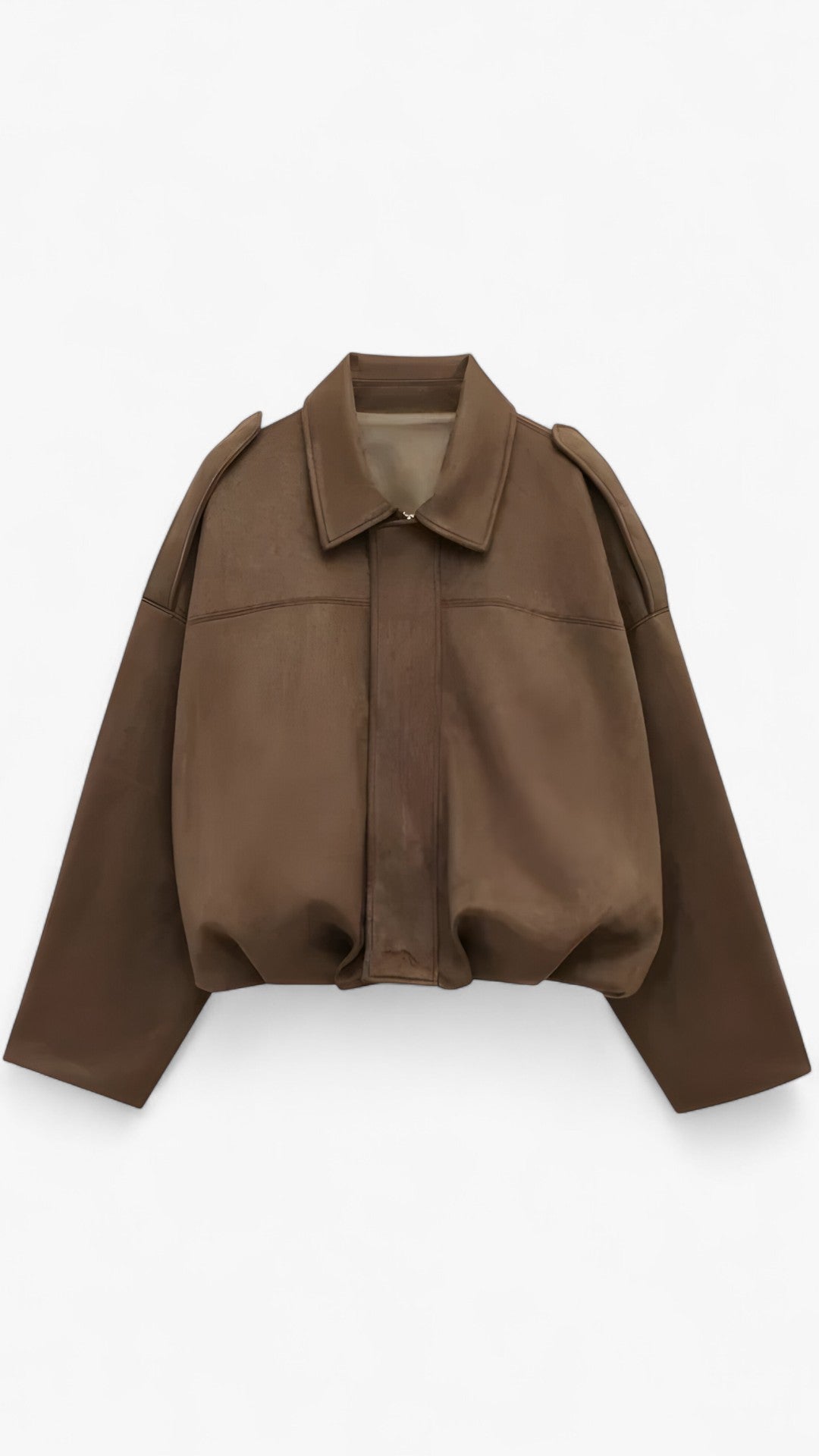 Giacca con zip Easy Layer - Marrone - easy giacca giacca easy Jackets & Coats layer women's coats & jackets - Concept Palermo
