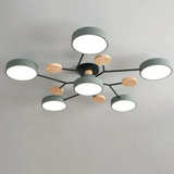 Ronde LED Plafondlamp, Houten Verlichting - Premium Kwaliteit