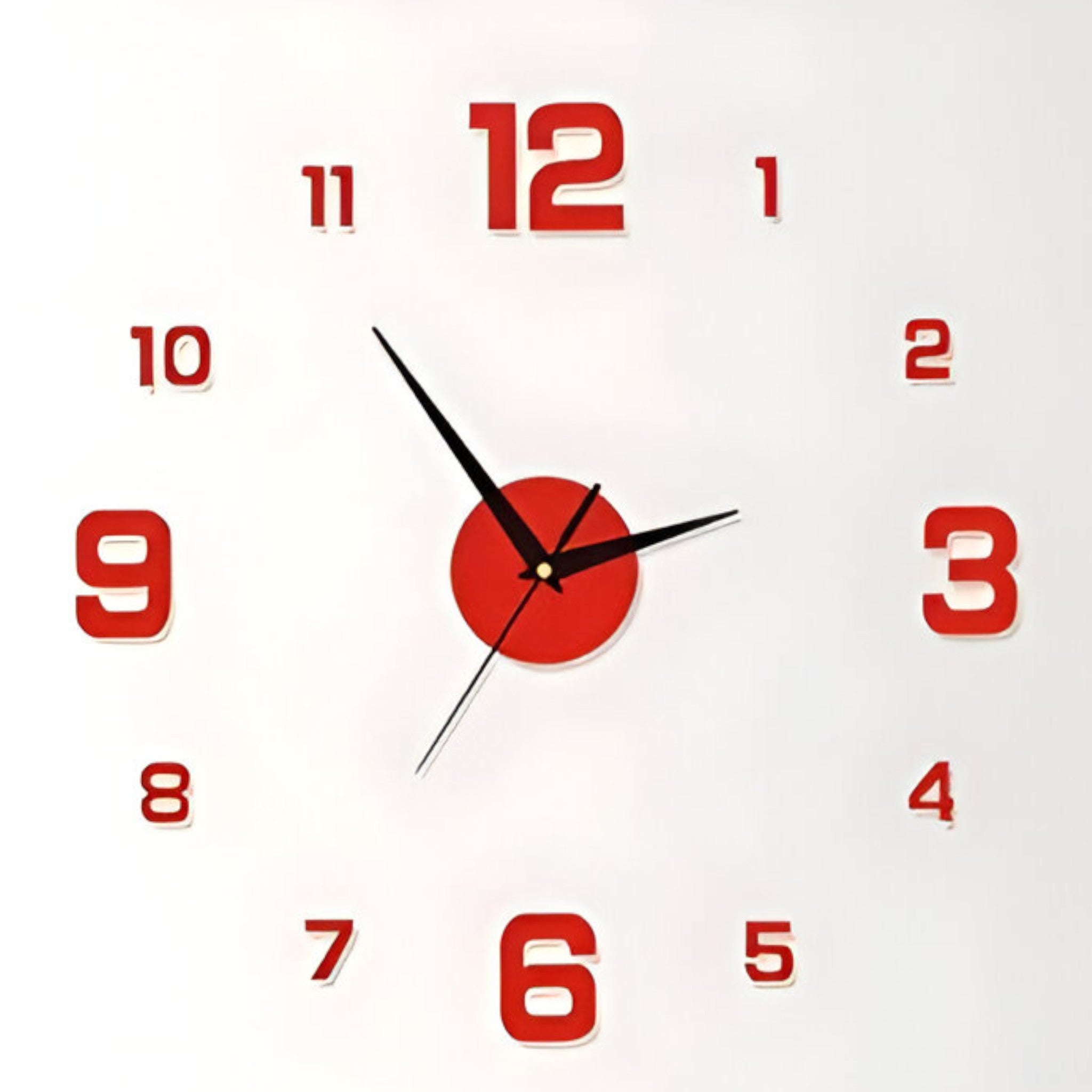 Orologio da parete per soggiorno - Rosso - orologio orologio parete P358 parete soggiorno wall clock wall clocks - Concept Palermo