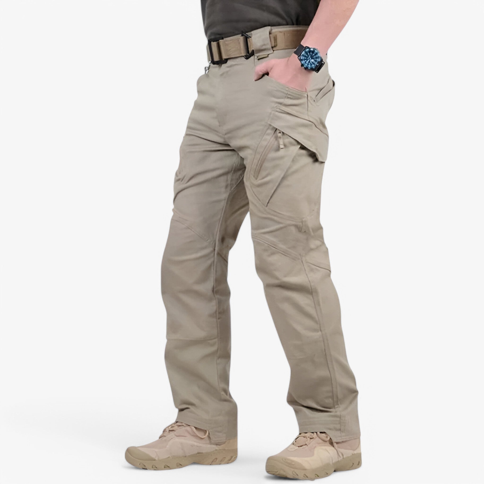 Pantaloni tattici - resistenti e multitasche Uomo - Beige - multitasche pantaloni pantaloni tattici pants resistenti tattici uomo - Concept Palermo