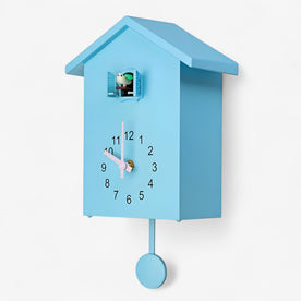 Pendola Cuckoo - per Creare un'Ambiente Caldo e Accogliente Uomo - Blauw - accogliente ambiente caldo clocks creare cuckoo home & garden Linen Men pendola pendola cuckoo Wall Clock - Concept Palermo