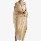Maxi jurk voor dames met marmerlook elegant - unieke lange zomerjurk