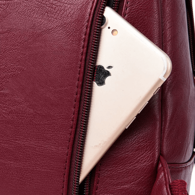 Zaino Donna in Vera Pelle Elegante e Chic, Ideale per Lavoro e Tempo Libero - - Backpacks bags chic pelle women's backpack zaino zaino pelle - Concept Palermo