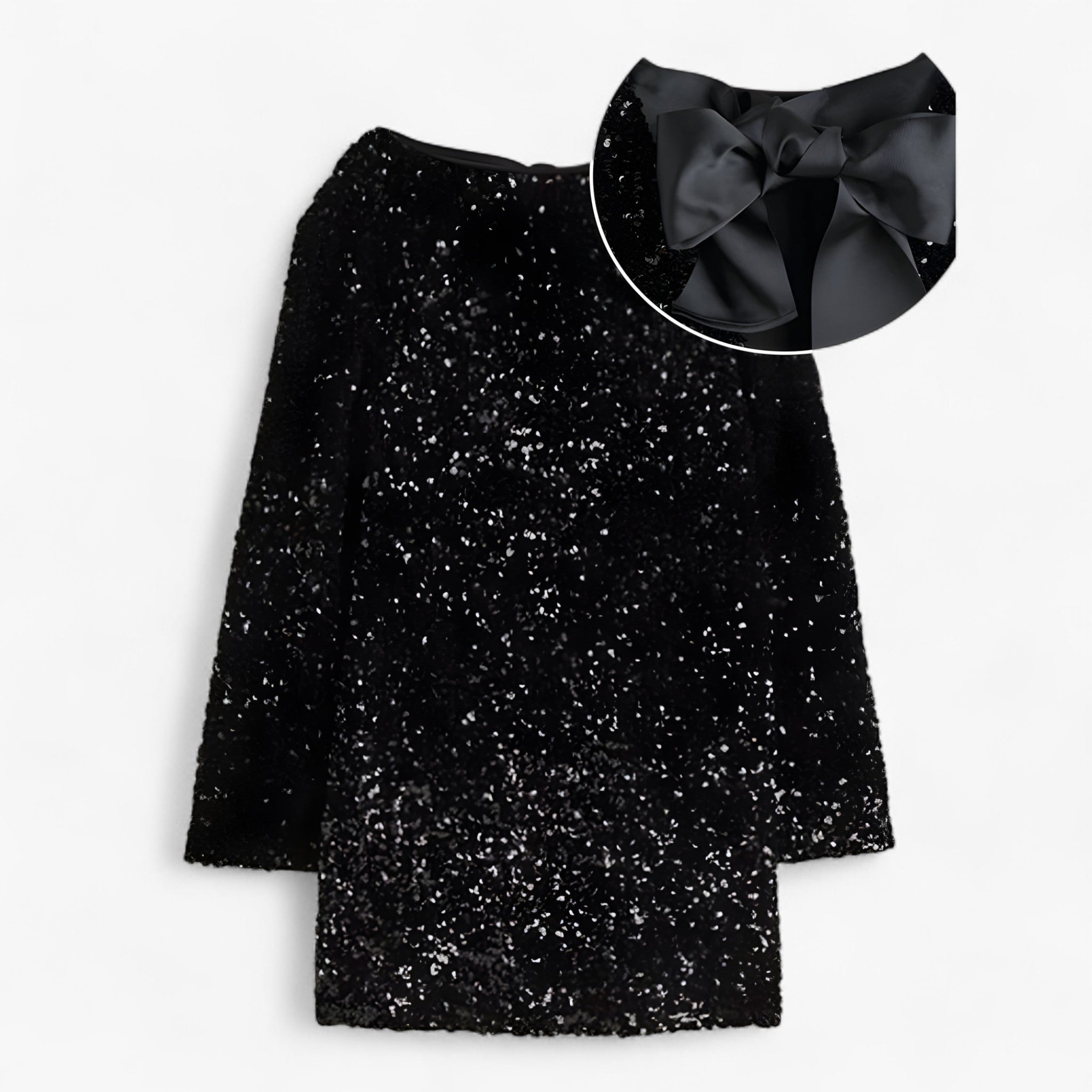 Minidress con paillettes - Nero - 1012402 1itemsoldjan16th Damesmode dresses dresses-ai elegant_dresses-ai minidress minidress paillettes paillettes spring Tuckhub velori oslo20241009 Women - Concept Palermo