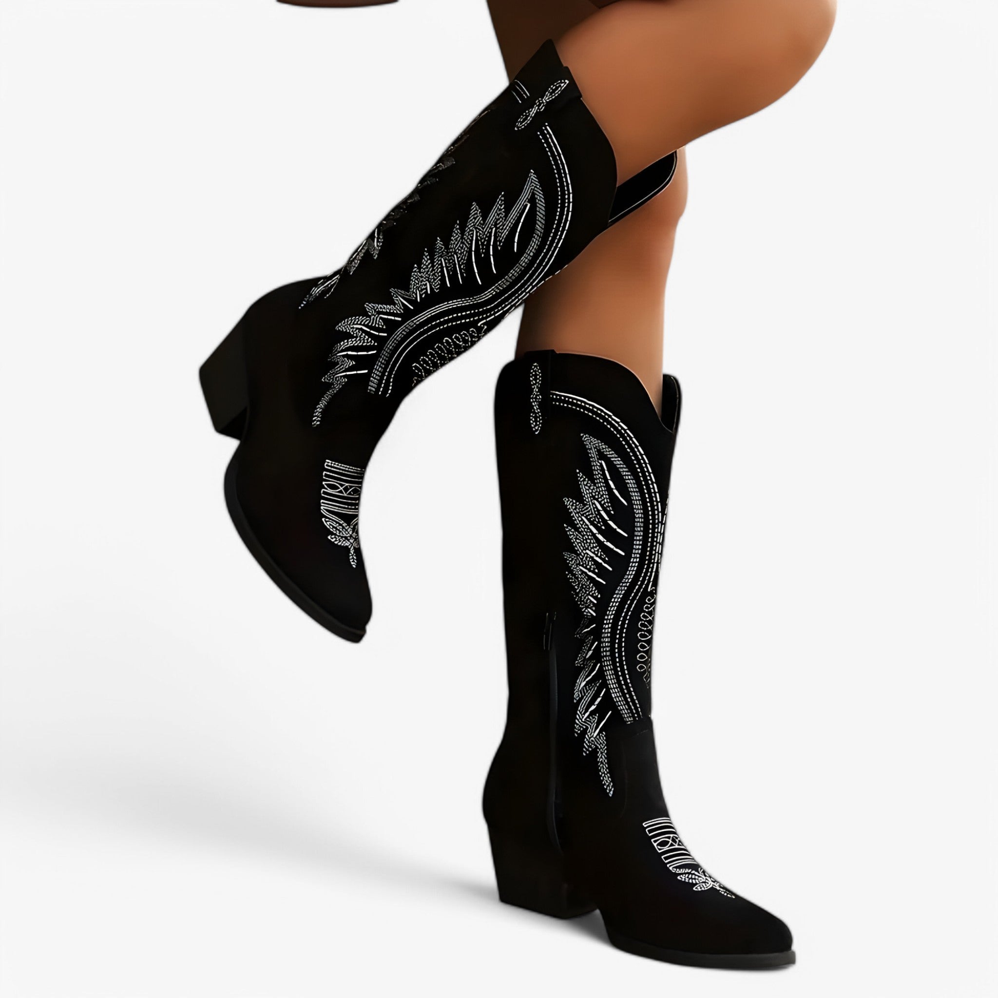 Stivali Donna Lina stile cowboy moderni e versatili - Nero - cowboy donna lina lina | stivali da cowboy trendy - €25 moderni stile stivali stivali donna week40-wednesday women - Concept Palermo