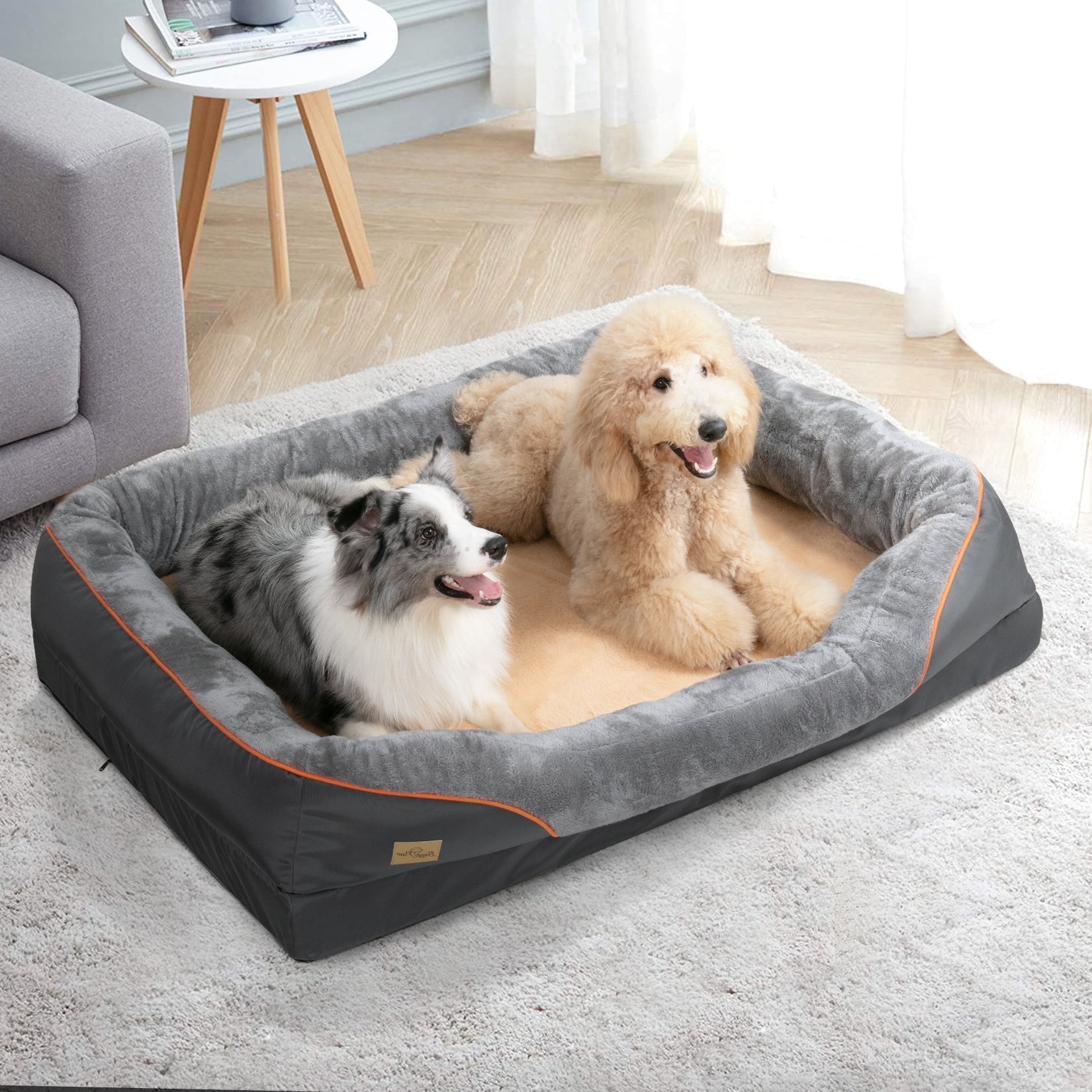 Cuscino ortopedico grande per cani - Grigio Uomo - - cani cuscino cuscino ortopedico dog bed ortopedico pets & supplies uomo - Concept Palermo