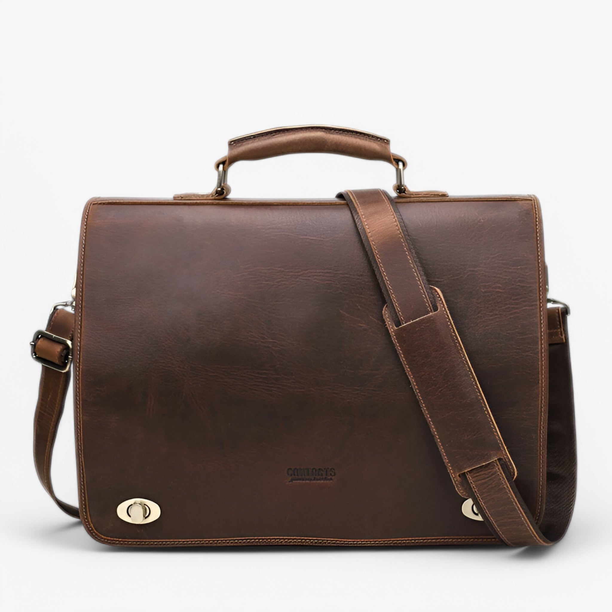 Valigetta in Pelle da Uomo - Marrone - accessoires bags pelle tassen uomo valigetta valigetta pelle - Concept Palermo
