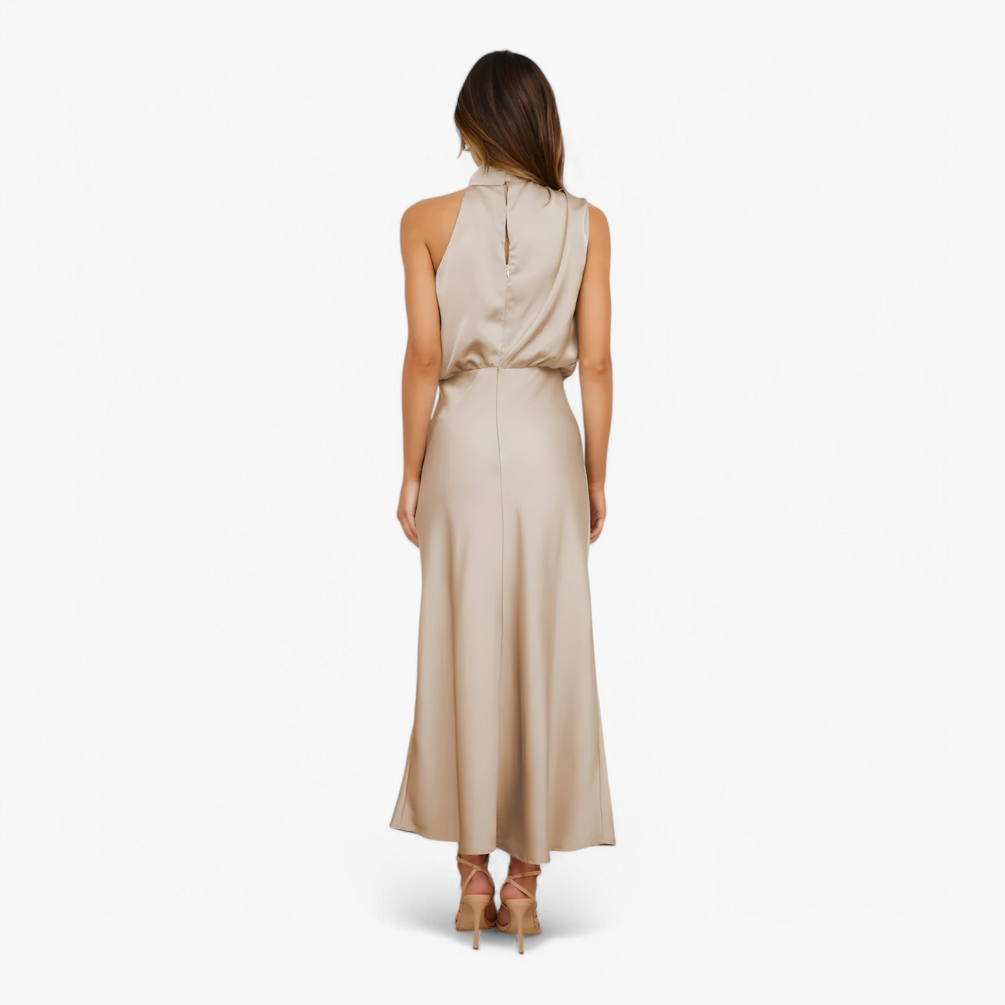 Abito da Donna in Raso Elegante - Vari Colori e Taglie Disponibili - - abito abito raso donna dresses grazioso raso - Concept Palermo