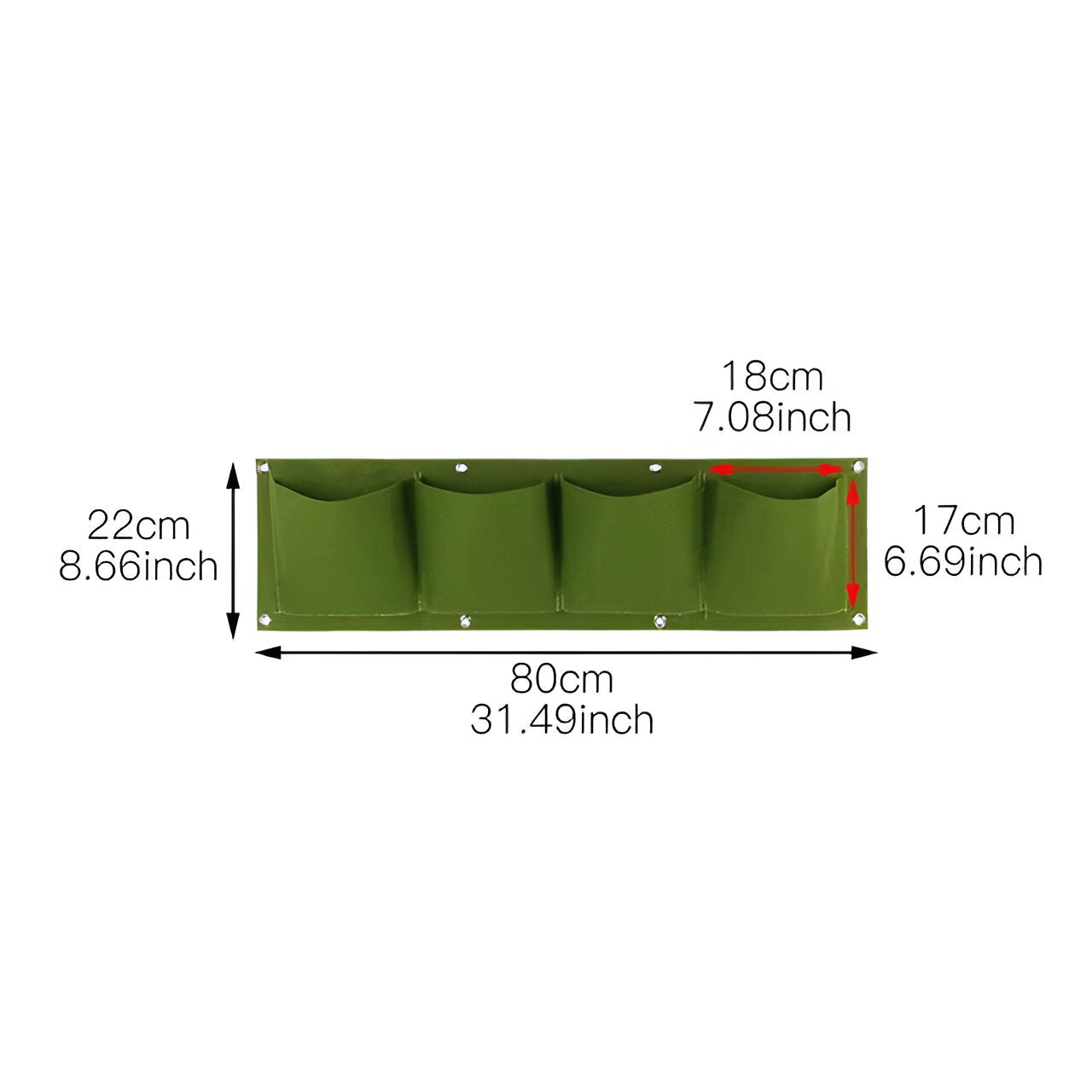 Borsa da appendere per il giardino - per appendere le piante e per l'esterno. Uomo - 4 griglia verde - appendere borsa borsa appendere esterno garden Garden accessories Garden supplies giardino home & garden piante uomo - Concept Palermo