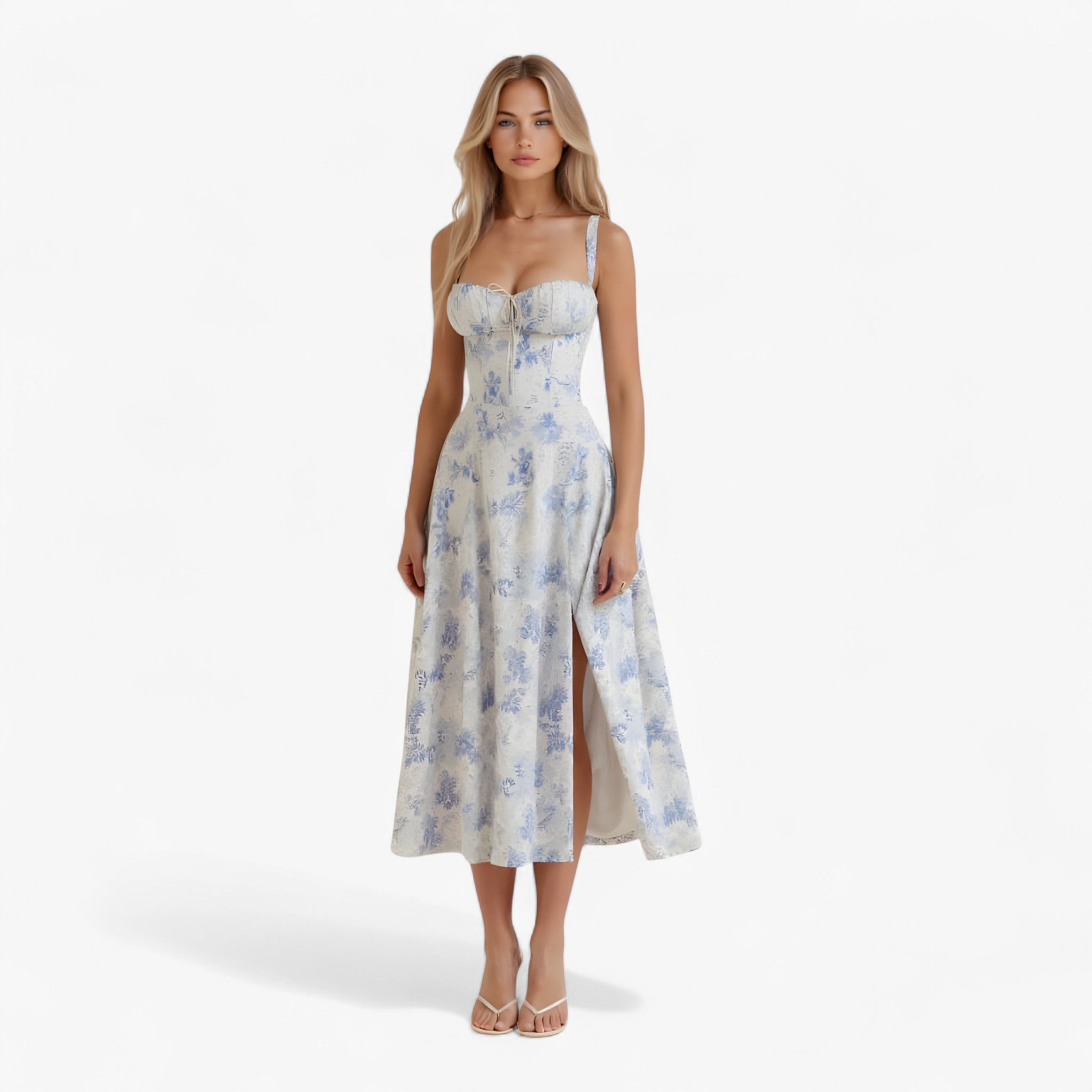 Vestito Donna Viscosa Blu Notte Elegante e Comodo - Blu - breathable dresses casual dresses donna dresses female dress notte vestito vestito donna viscosa - Concept Palermo