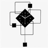 Grote design wandklok in roodgoud