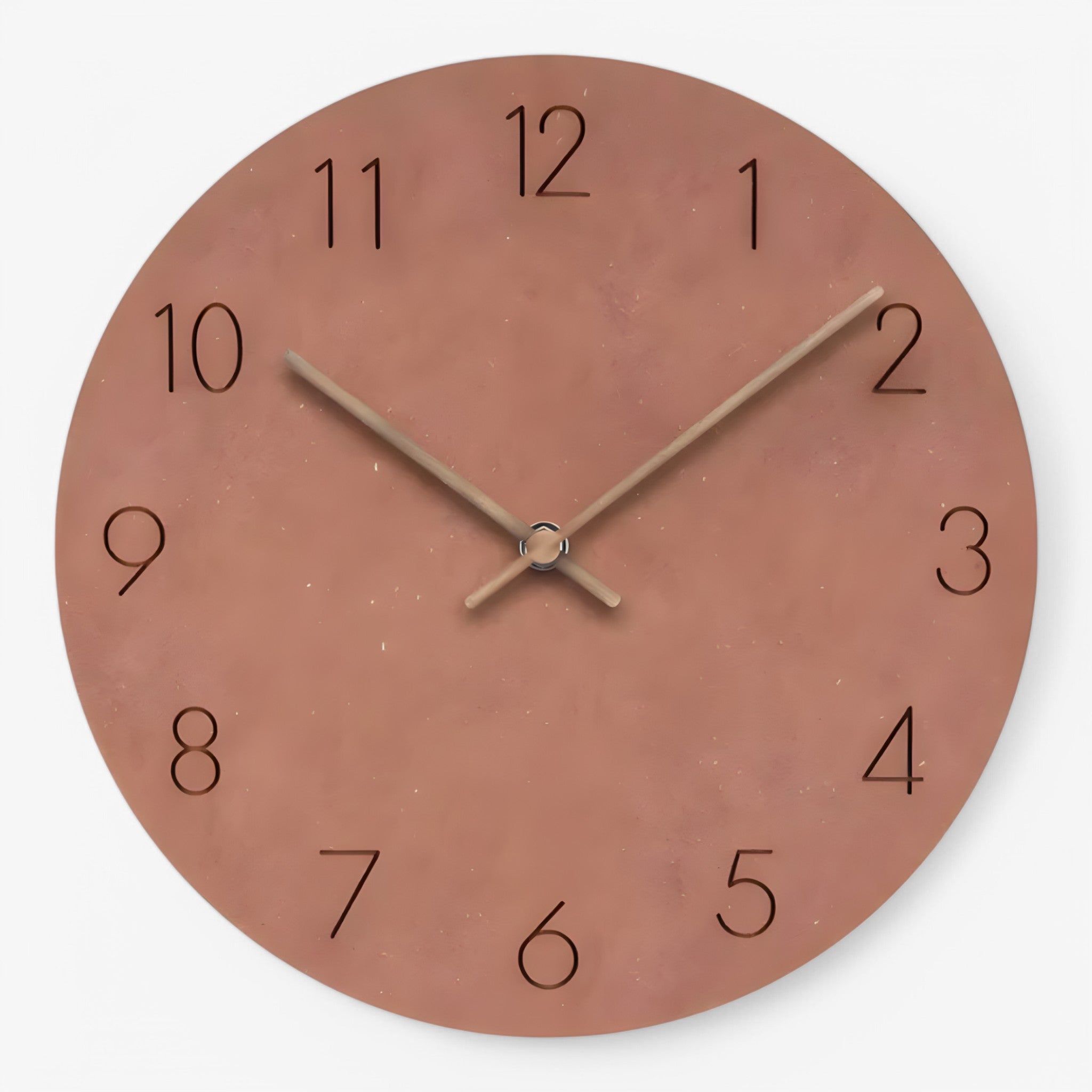 Orologio da Parete in Legno Uomo - Arancione - legno orologio orologio parete P133 parete uomo wall clocks - Concept Palermo