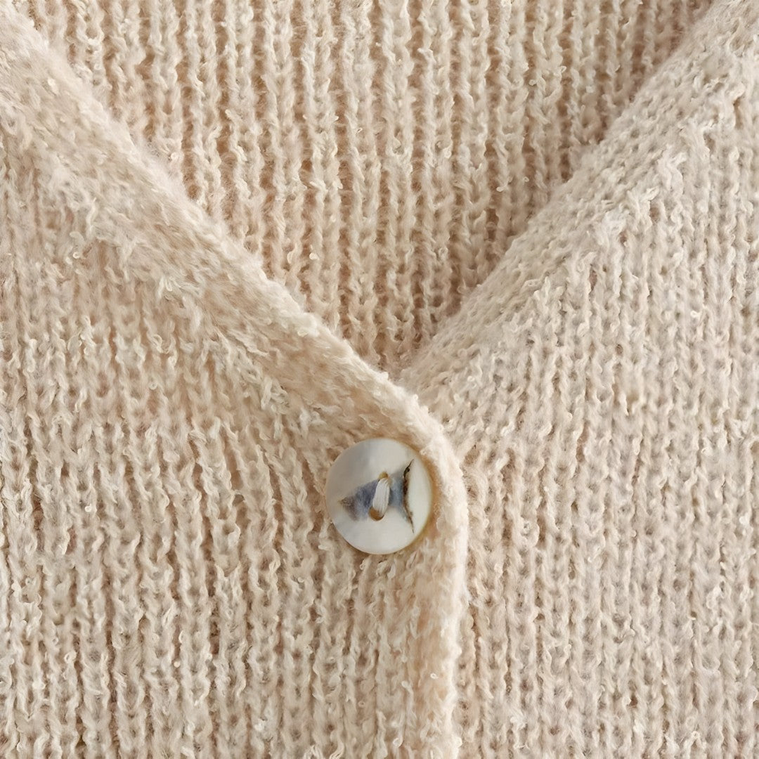 Gilet in maglia beige Donna - - donna gilet gilet maglia maglia vests women's top clothes - Concept Palermo