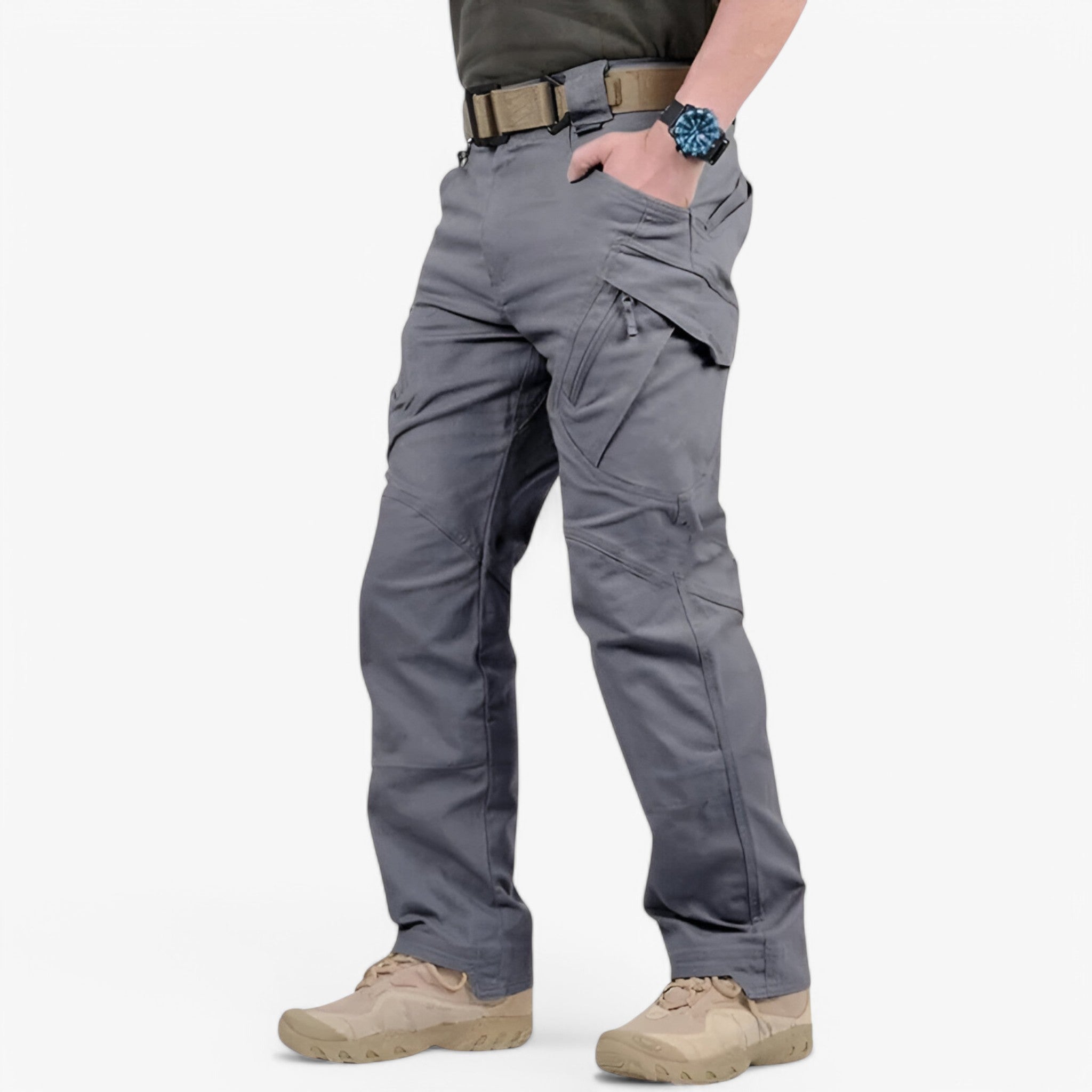 Pantaloni tattici - resistenti e multitasche Uomo - Grigio - multitasche pantaloni pantaloni tattici pants resistenti tattici uomo - Concept Palermo