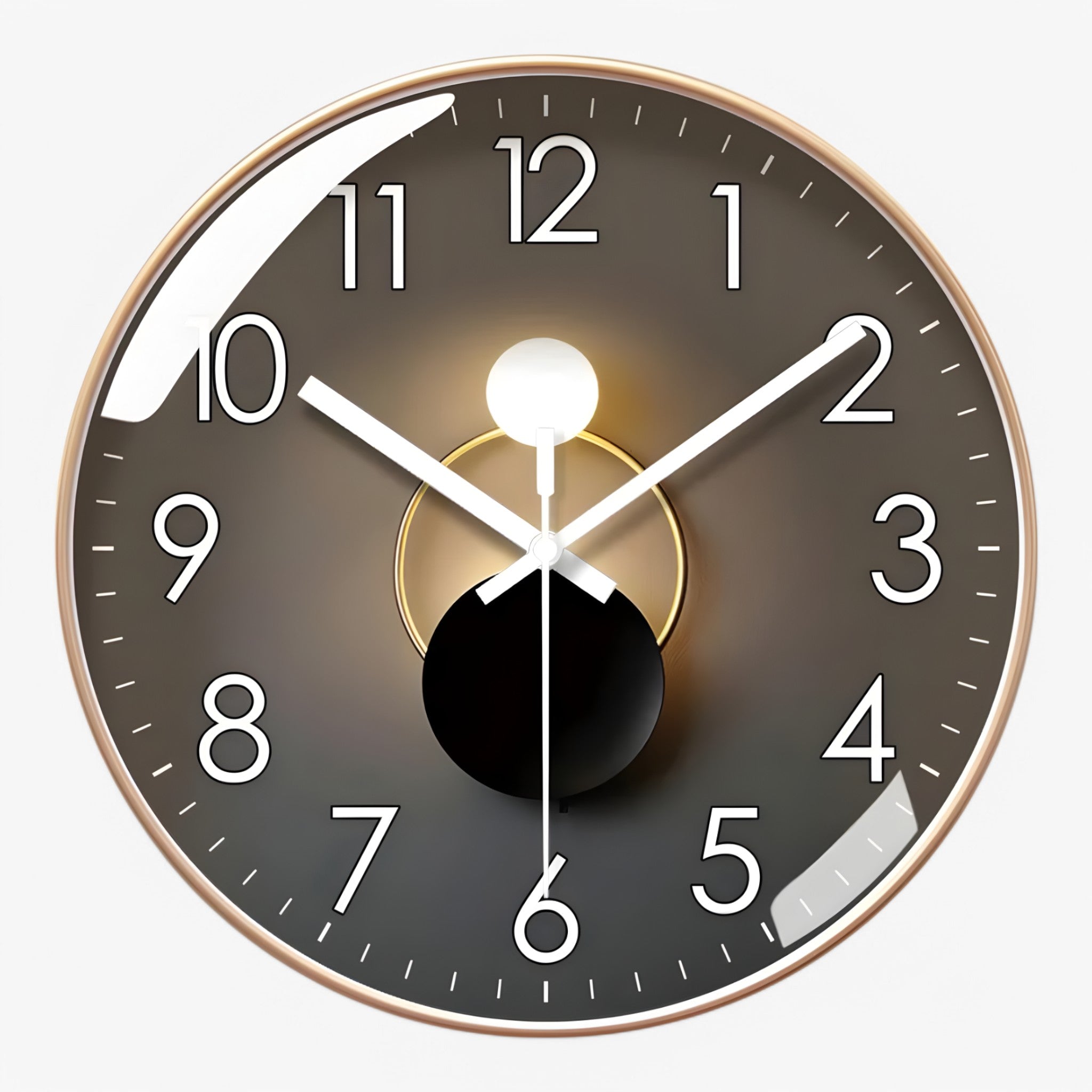 Orologio da Parete Moderno Nero Silenzioso 30cm, Design Minimalista per Casa e Ufficio - A - design orologio orologio parete P435 parete uomo wall clocks - Concept Palermo