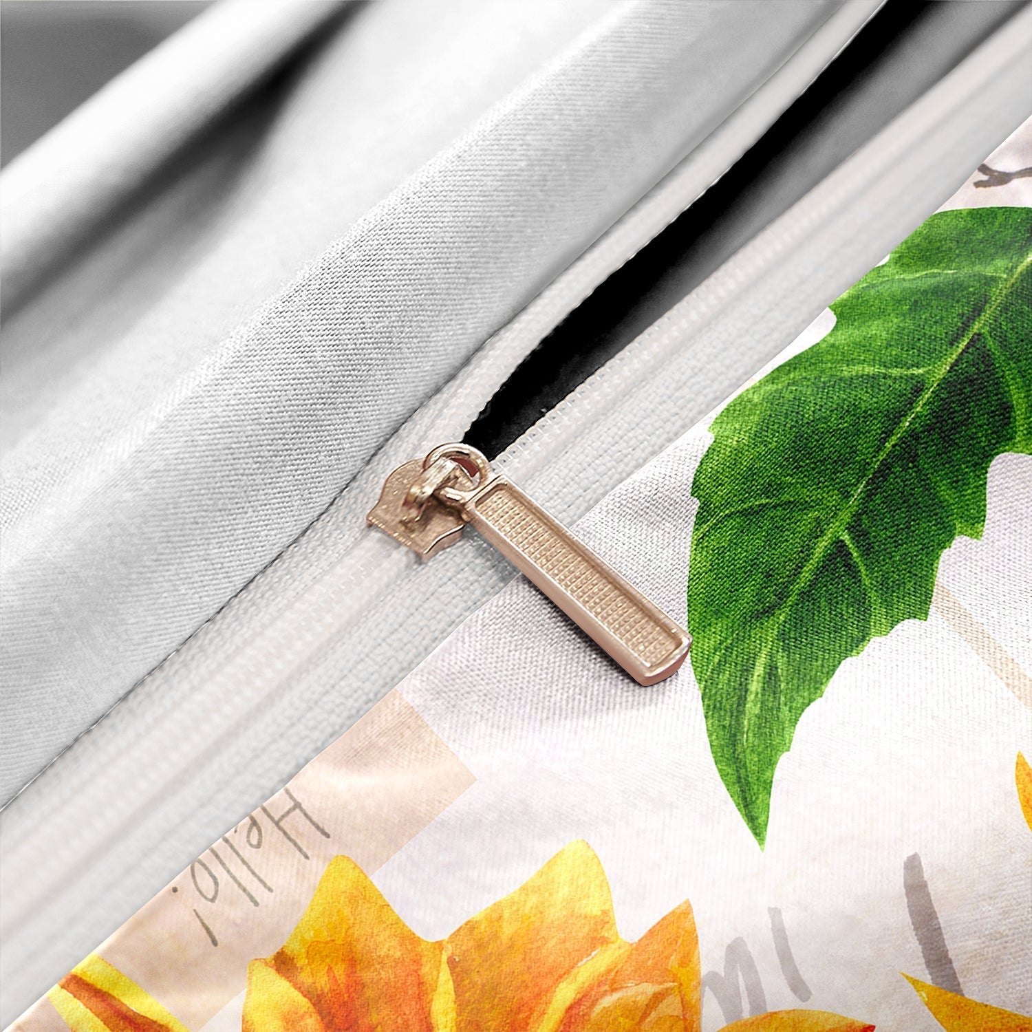 Set di biancheria da letto con copripiumino a fiori di girasole - - bed sheets Bedding biancheria biancheria letto copripiumino fiori girasole home & garden letto - Concept Palermo