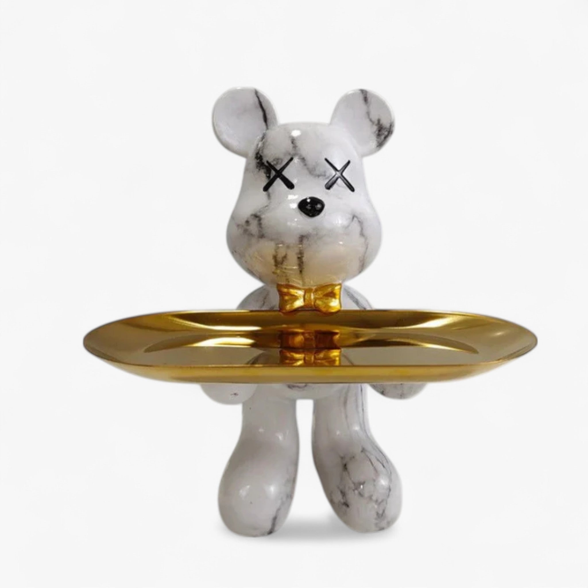Statua di orso CraftBear con vassoio, decorazione da tavolo in resina per casa o ufficio - Tempesta (Quasi esaurito!) - craftbear home home & garden orso Skulptur Statue statua tray vassoio - Concept Palermo