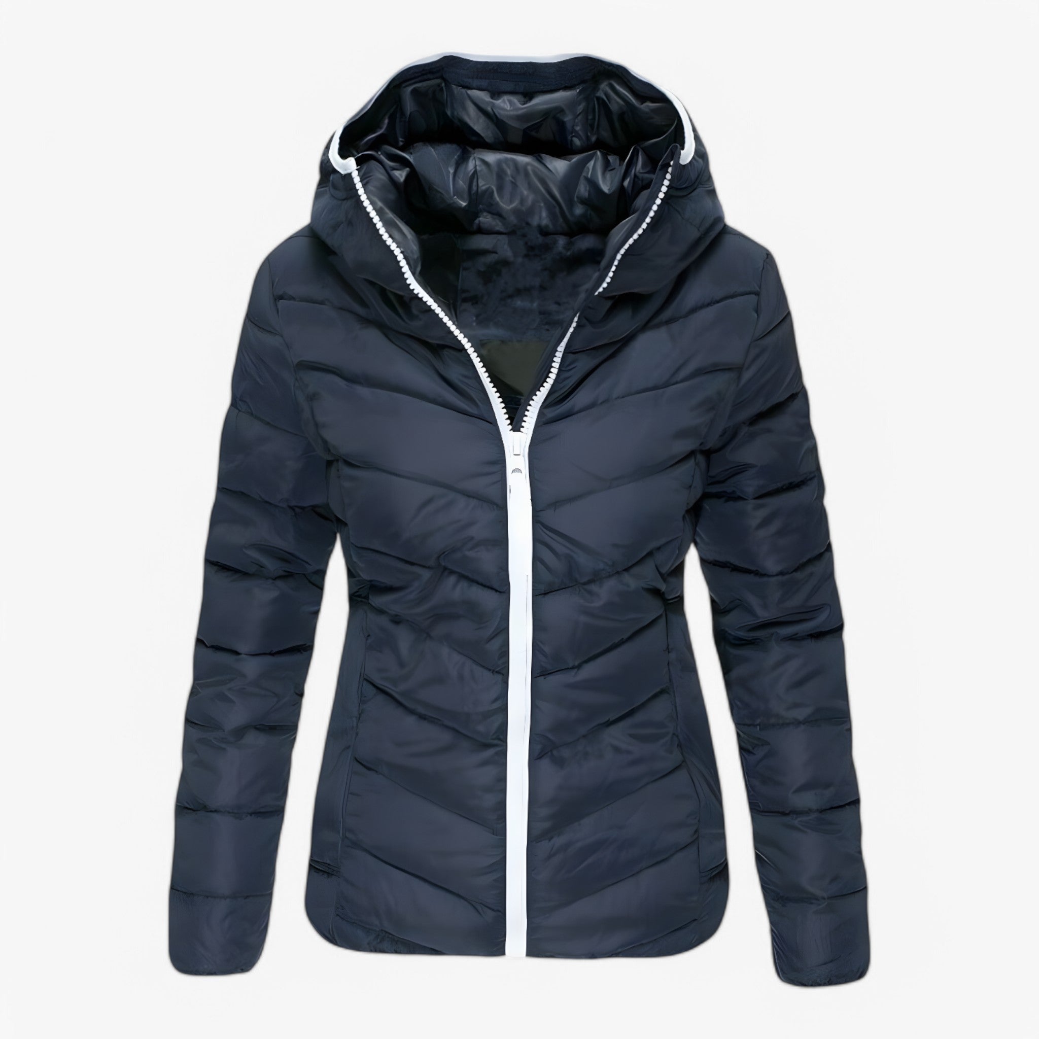 Giubbotto Imbottito Moderno - BLU SCURO - giubbotto giubbotto imbottito imbottito women's coats & jackets - Concept Palermo