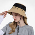 Sombrero de sol transpirable de piel para hombre