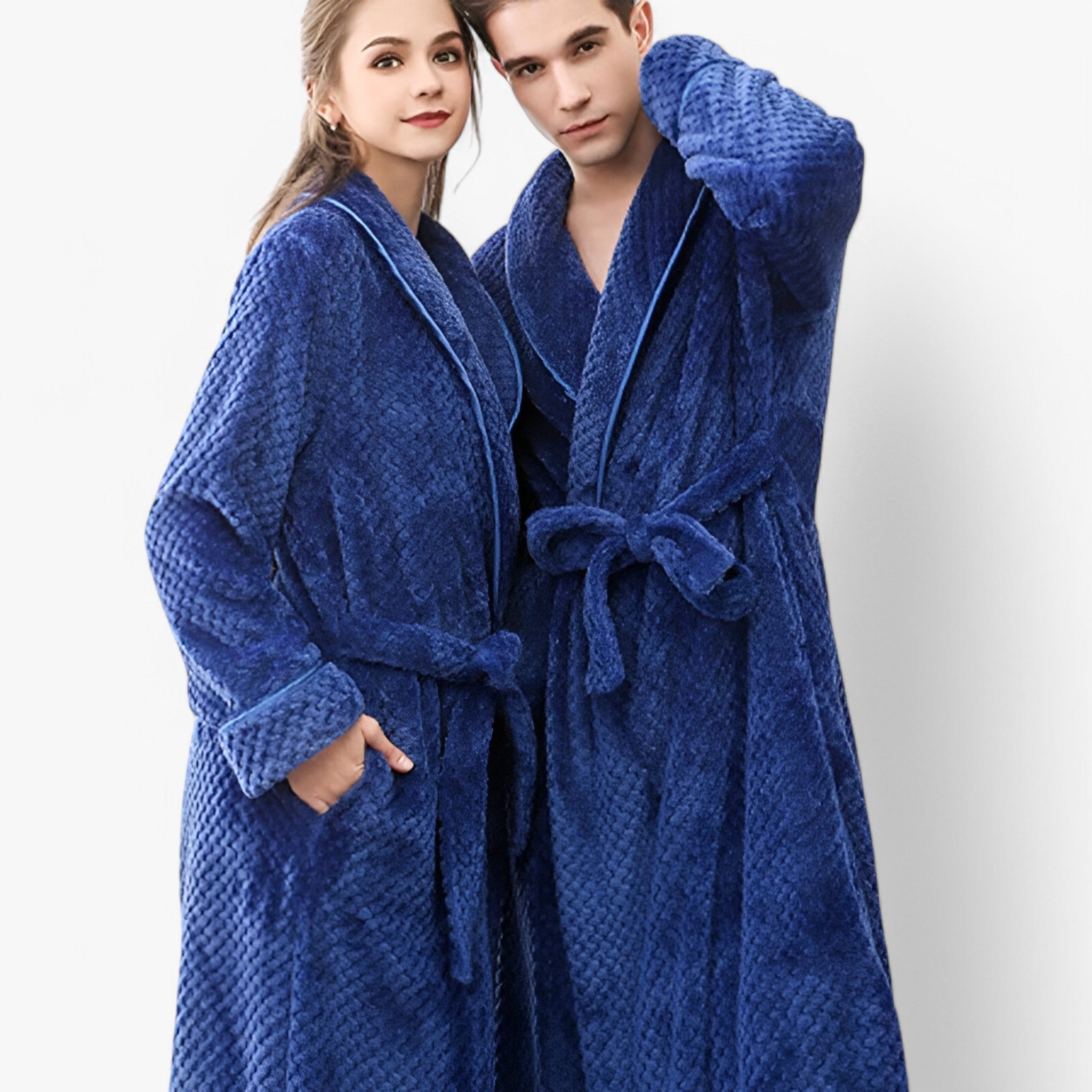 Morbido Accappatoio in Pile Donna - - accappatoio accappatoio pile Autumn Bathrobes donna Fleece Fluffy Long Sleeve Nightgown Pajama pile Pocket Robe Sleepwear sofia | morbido accappatoio in pile - € Solid Color Spring Winter Women - Concept Palermo