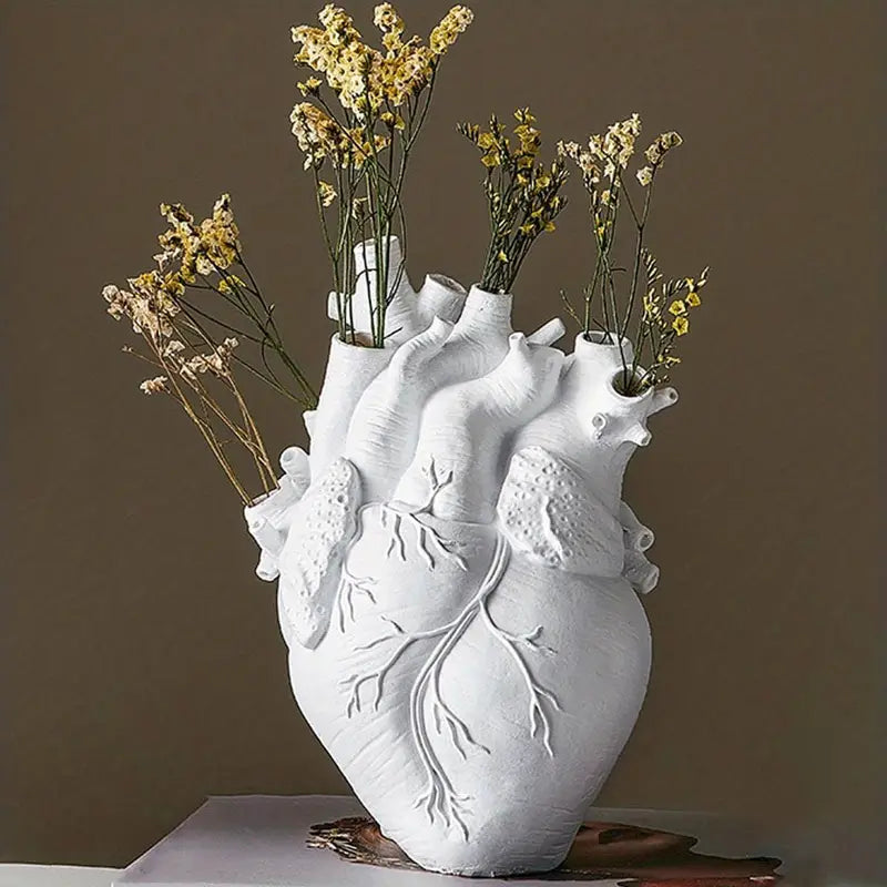 Vaso Hart in Ceramica Design Moderno, Disponibile in Varie Colorazioni e Misure - Bianco - colorazioni diverse flowers vase hart heart vase heart-shaped home & garden Vase vaso vaso hart - Concept Palermo
