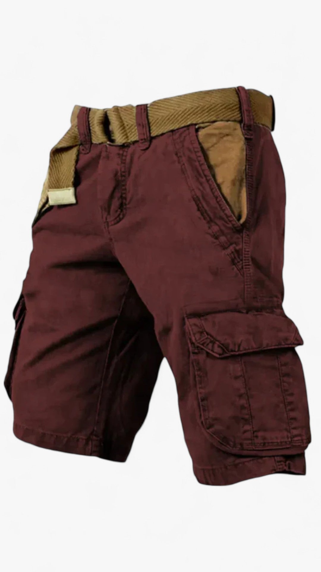 Pantaloncini da uomo Cotone - Bordeaux - cotone pantaloncini pantaloncini uomo shorts shorts for men uomo - Concept Palermo