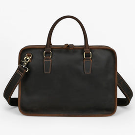 Borsa porta computer in pelle con tracolla Donna - Marrone scuro - accessoires bags borsa borsa porta computer donna Linen pelle porta tassen tracolla Women - Concept Palermo