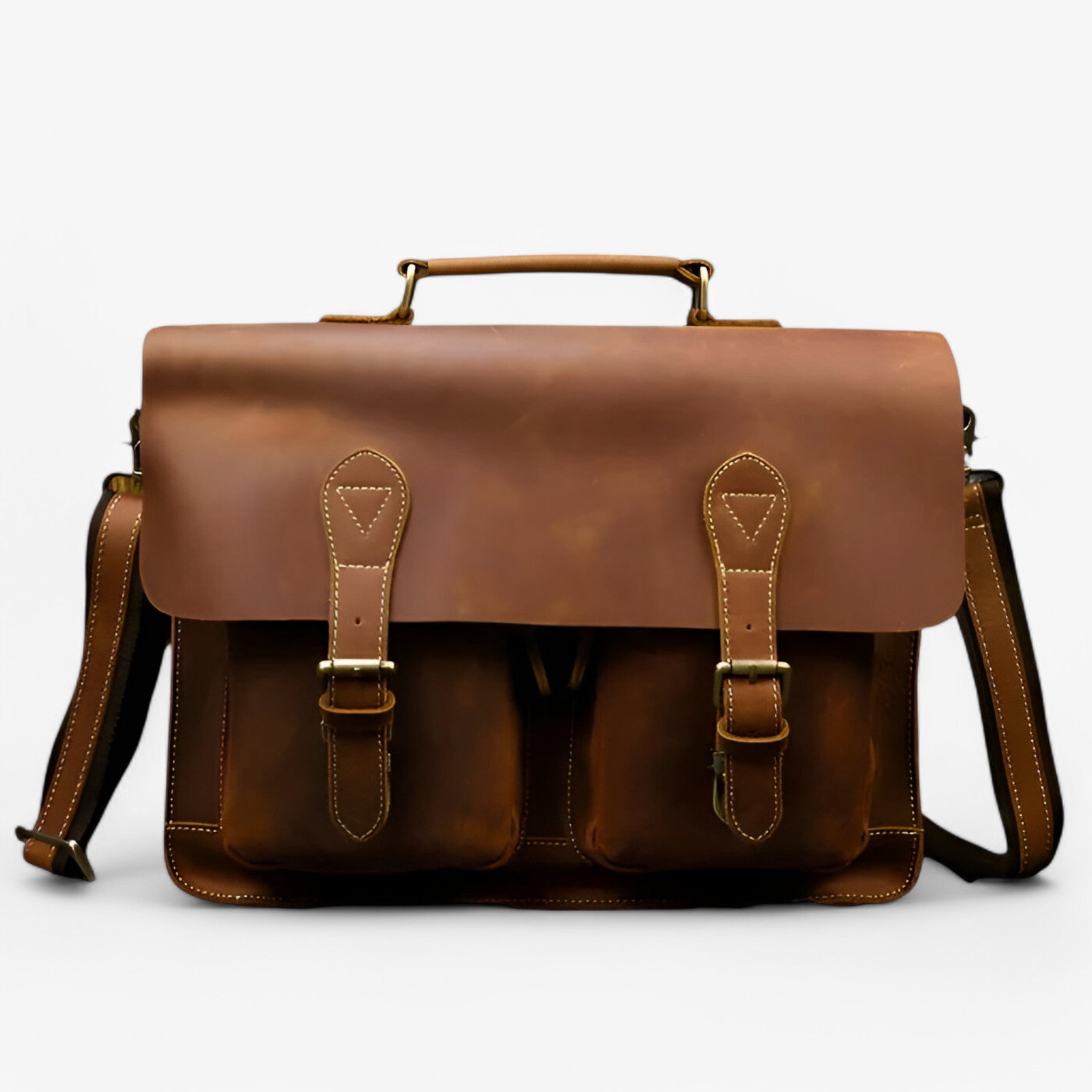 Valigetta di Lusso in Pelle Uomo - Marrone chiaro - accessoires bags pelle tassen uomo valigetta valigetta pelle - Concept Palermo