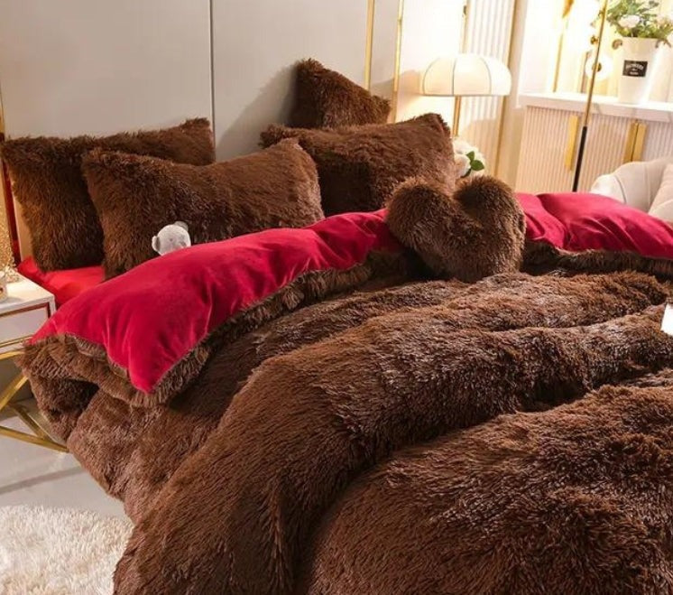 Set (5 pezzi) Coperta in microfibra morbida e spessa per l'inverno - Bordo - Blankets coperta Fleece home & garden inverno microfibra morbida pezzi pezzi coperta spessa - Concept Palermo