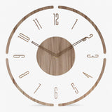 Orologio da Parete Grande Moderno 60cm Nero/Argento Silenzioso, Design Elegante per Soggiorno e Ufficio