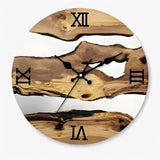 Minimalistische houten wandklok voor heren, ideaal om de woonkamer of het kantoor te decoreren