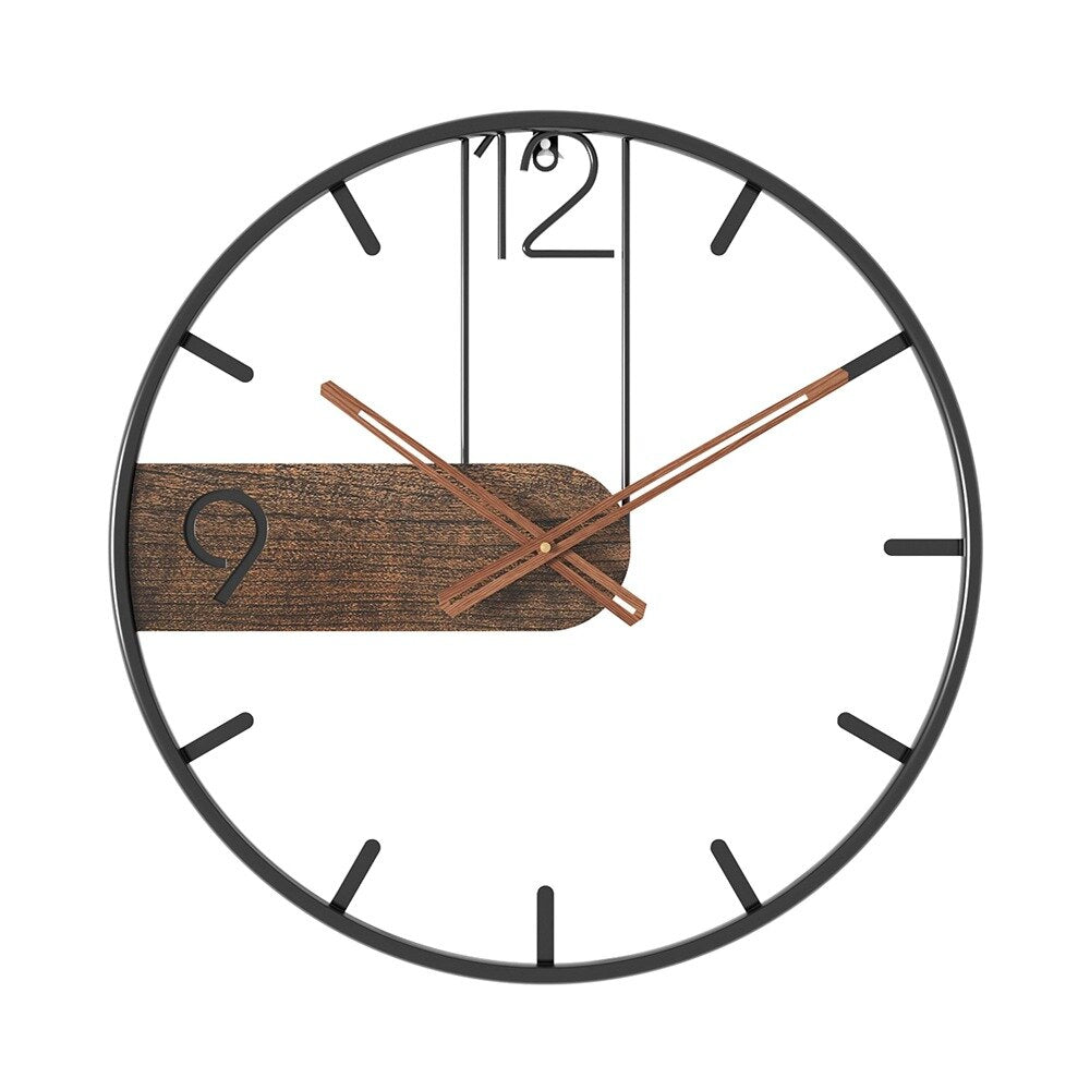 Orologio dal design - Espande il tuo spazio con un raffinato mix di materiali Oro Acciaio Legno - - acciaio clocks design espande home & garden legno materiali orologio orologio design wall clocks wallclock - Concept Palermo