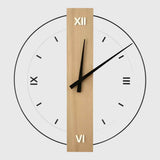Houten wandklok design, accessoire voor de woonkamer
