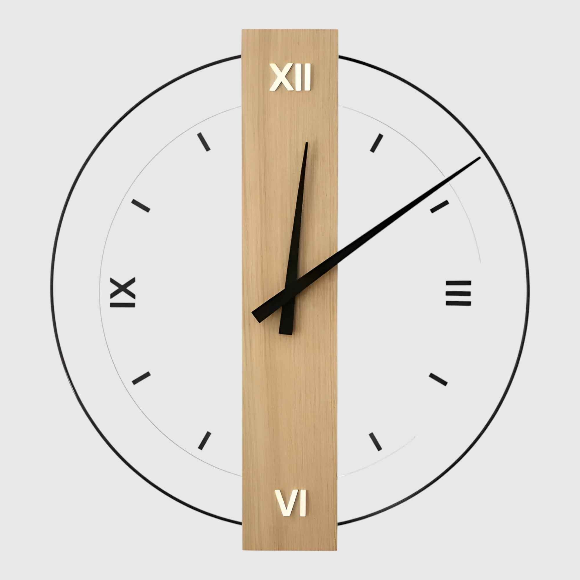 Orologio da Parete in Legno Design Accessorio da Salotto - UN - accessoire de salon bois cross-from-marche-lino-15388885614941 design décoration intérieure horloge horloge apaisante horloge design horloge en bois horloge moderne horloge murale horloge silencieuse horloge à suspendre horloge élégante horloges murales murale New-google - Concept Palermo