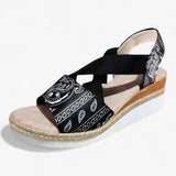 Damessandalen met sleehak, comfortabel voor strand en zee, antislip, lichtgewicht