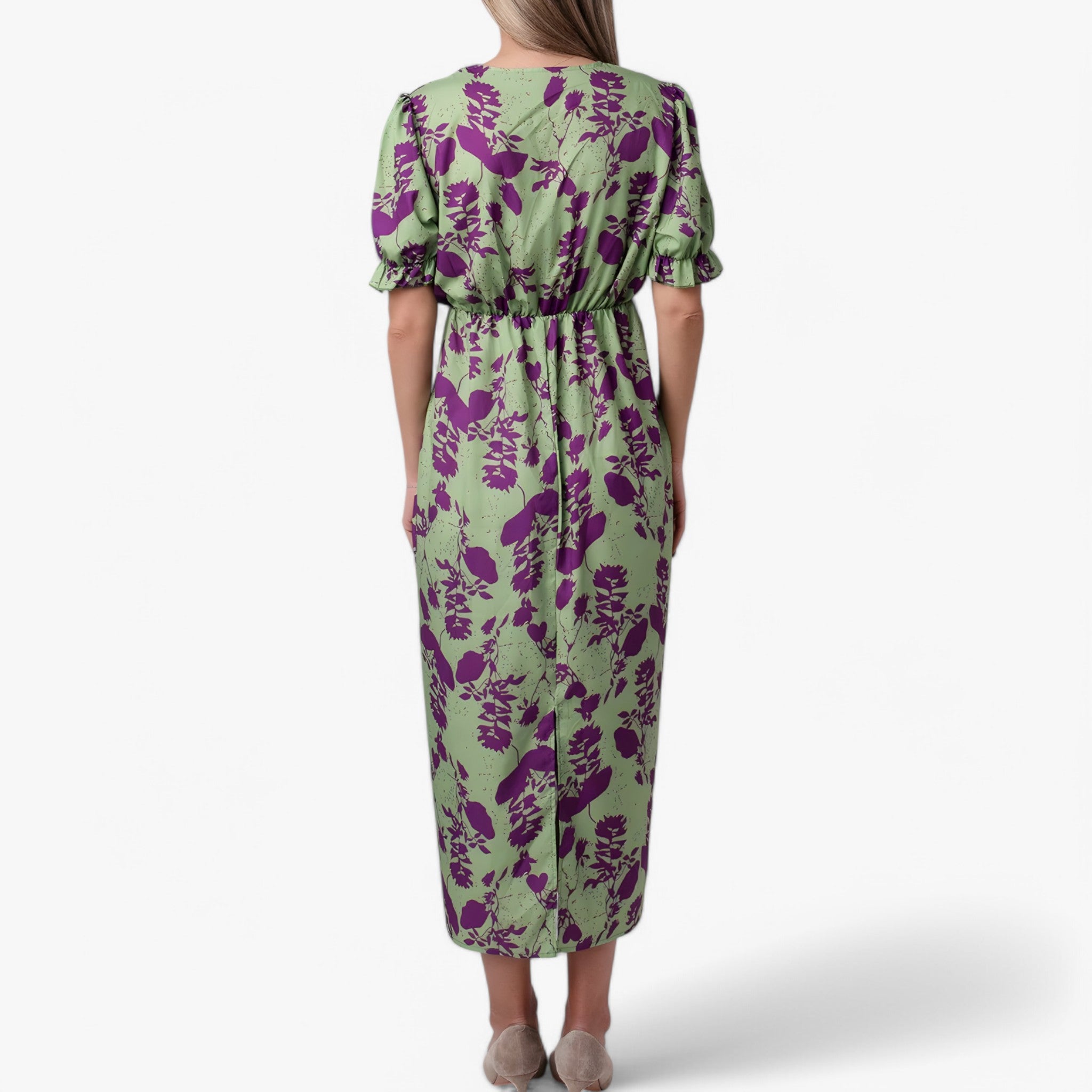Vestito Floreale Donna Elegante in Chiffon con Scollo a V - Abito Estivo da Sera - - 7824.2 Dresses femminile floreale gmc checked vestito vestito floreale Women - Concept Palermo