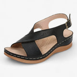 Vintage leren herensandalen, comfortabel en ademend, ideaal voor de zomer