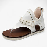 Lage heren sandalen van blauw denim - comfortabel en trendy