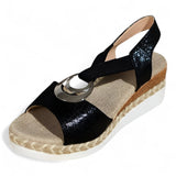 Dames sandalen met sleehak - vintage en lichtgewicht  