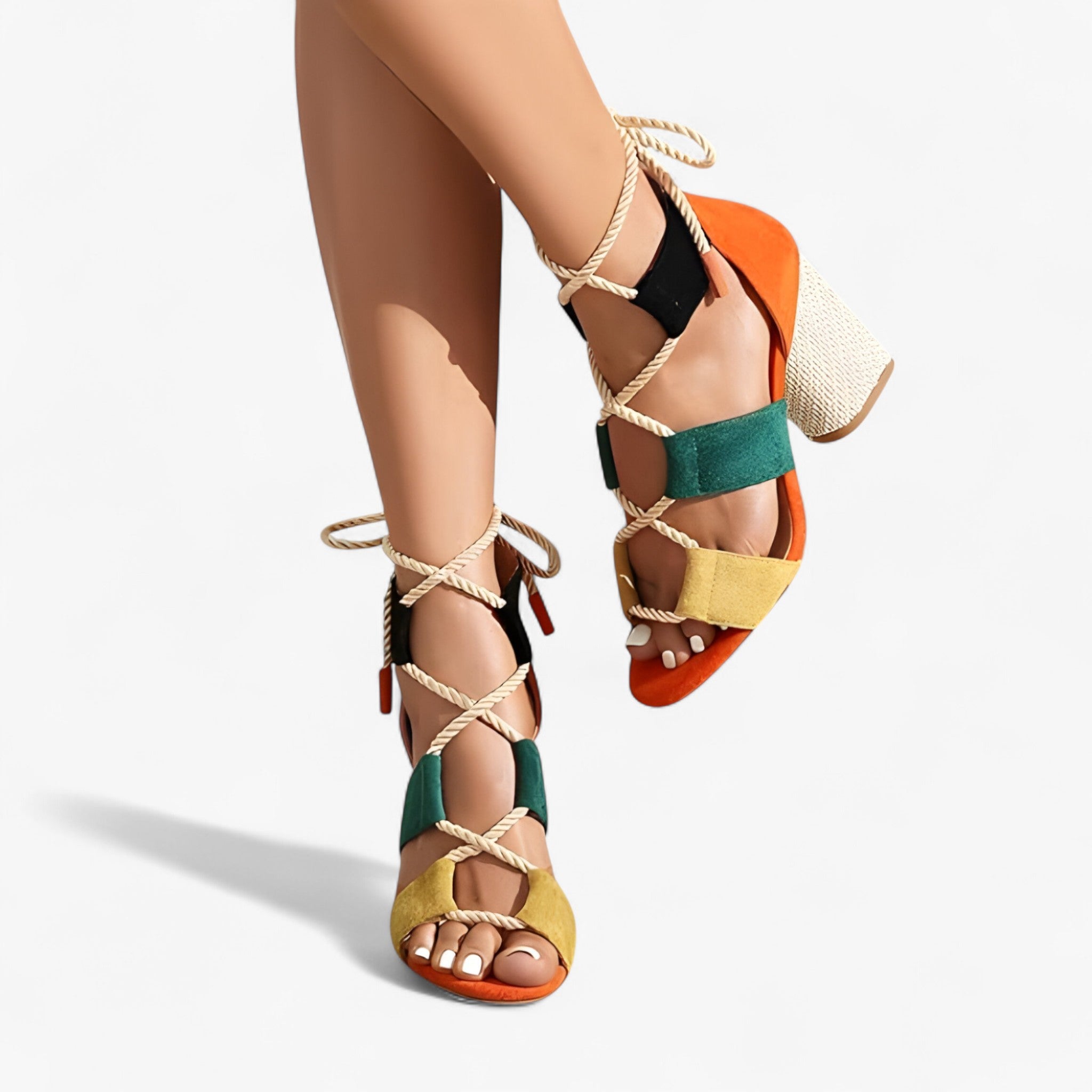 Sandalias de tacón alto cómodas para hombre