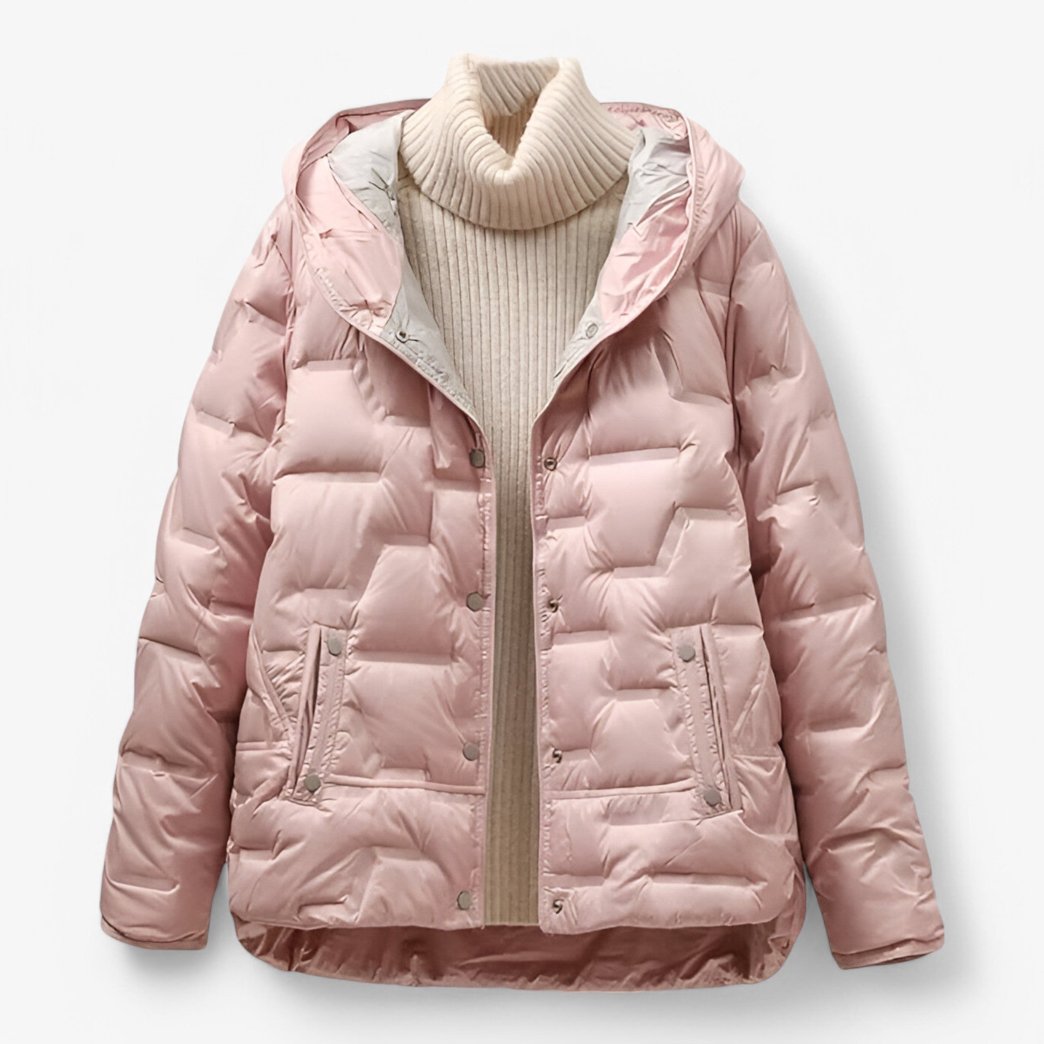 Giacca Donna con Cappuccio Morbida e Isolante – Perfetta per l'Inverno - Rosa - cappuccio donna giacca giacca cappuccio isolata morbida women's coats & jackets - Concept Palermo
