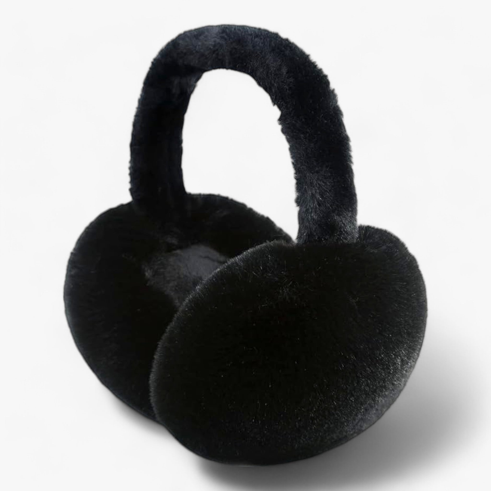 Scaldacollo in morbido peluche - Protezione dal freddo - Nero - ear warmer earmuffs freddo peluche protezione scaldacollo scaldacollo peluche womens accessories womens clothing - Concept Palermo