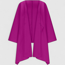 Cardigan Donna Oversize in Maglia con Maniche a Pipistrello, Morbido e Caldo - Rosa - aperto Autumn Winter autunno caldo cardigan cardigan donna comfort donna inverno maglioni e cardigan maniche maniche a pipistrello moda donna oversize pipistrello Polyester Solid stile Women - Concept Palermo