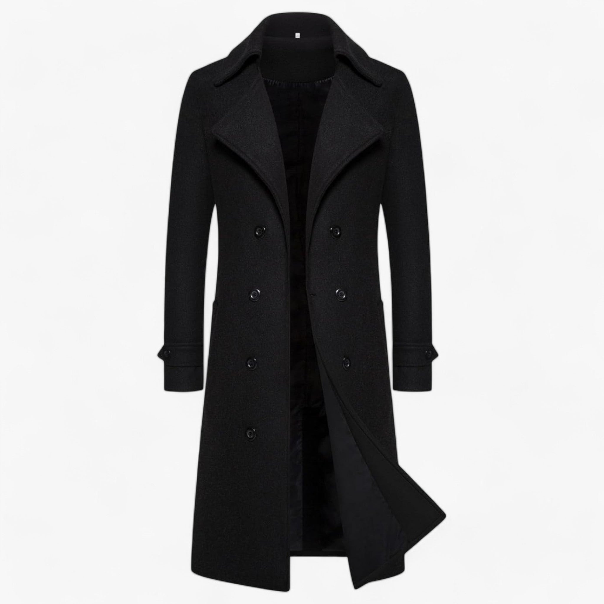 Impermeabile da Uomo - Eleganza Termoregolatrice - Nero - eleganza impermeabile impermeabile uomo jacket jacket for men Jackets & Coats men's coats & jackets Outerwear & Jackets termoregolatrice uomo winter jacket Winter jacket men - Concept Palermo