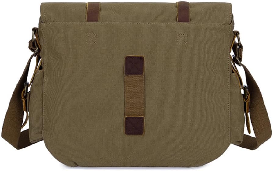Jonon Borsa a tracolla vintage militare in tela per laptop da 13,3-17 pollici (misura 14,7 pollici, verde), Verde - - accessoires bags borsa jonon jonon borsa laptop militare misura pollici tassen - Concept Palermo