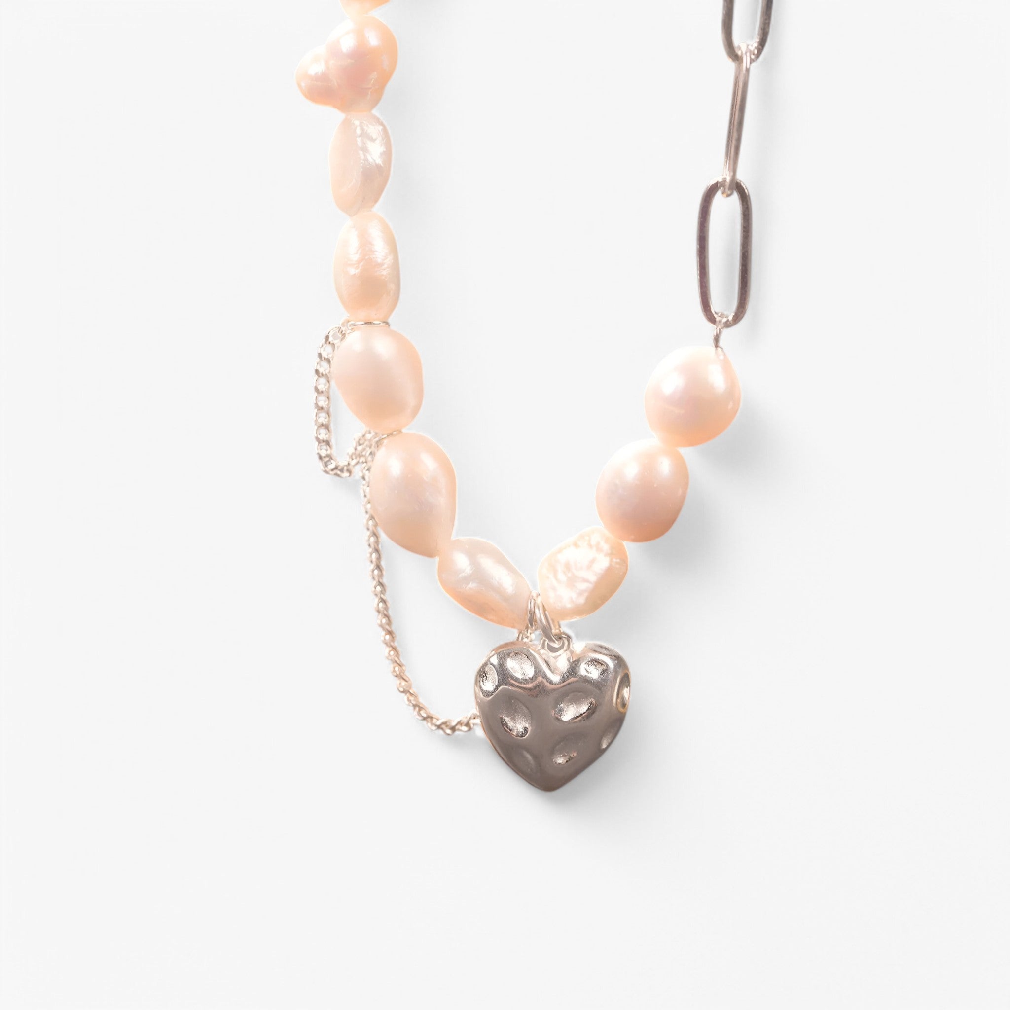 Collana Asimmetrica Donna Hartparel in Lana, Design Moderno ed Elegante - - 925 Silver asimmetrica collana collana asimmetrica donna gifts-necklace hartparel jewelry lana necklace Pearls Silver & Pearl - Concept Palermo