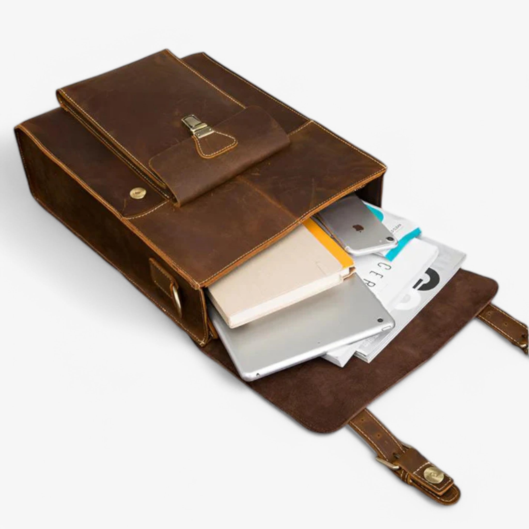 Zaino e valigetta in pelle di lusso Uomo - - accessoires bags pelle tassen uomo valigetta zaino zaino valigetta - Concept Palermo