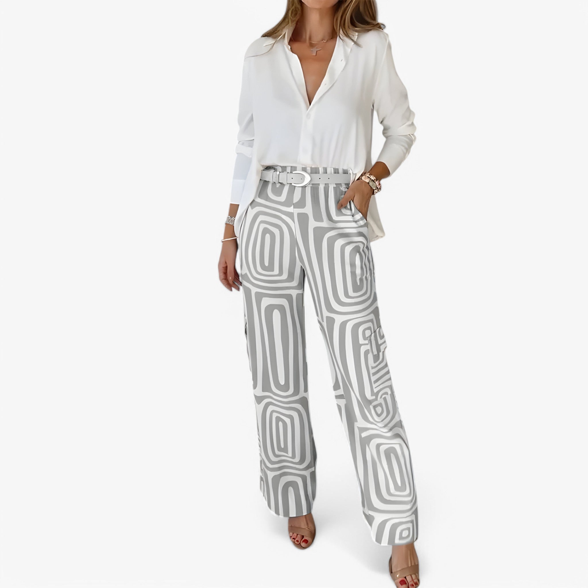 Tuta da ufficio 2 pezzi professionale - Grigio - candela clothing sets Fashion outfit sets pezzi professionale tuta tuta ufficio ufficio women - Concept Palermo