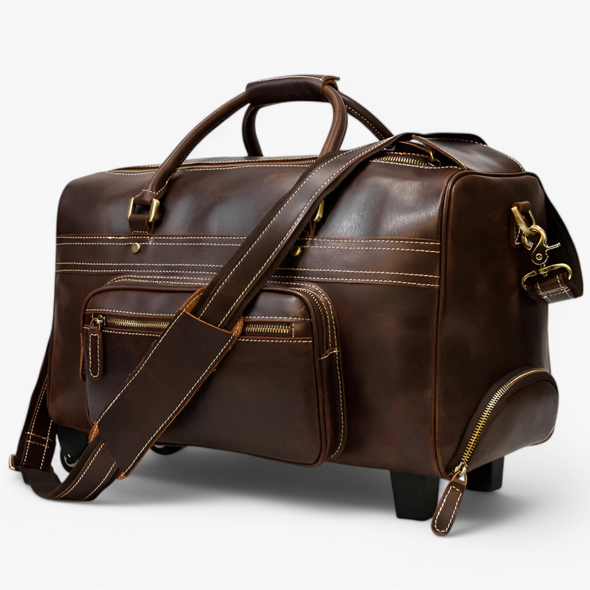 Trolley da Viaggio in Pelle - - accessoires bags pelle tassen trolley trolley viaggio viaggio - Concept Palermo